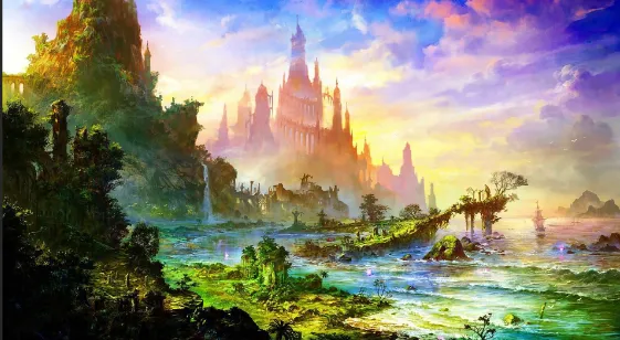 fantasy kingdom world artwork