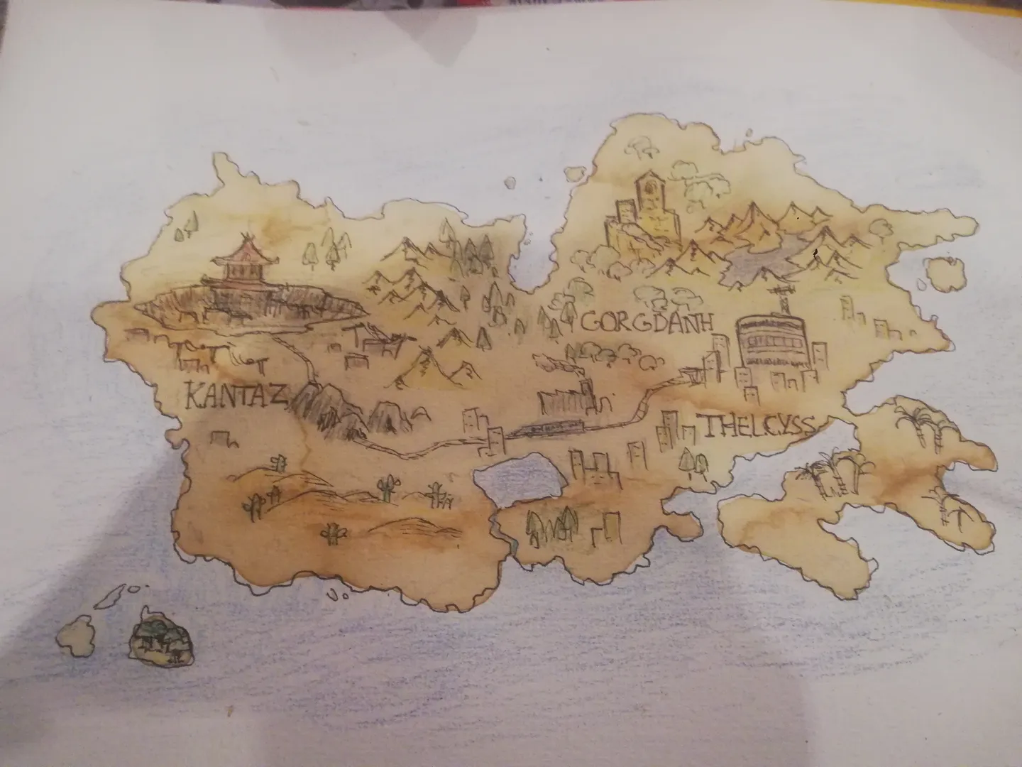 World of the Three Races world artwork