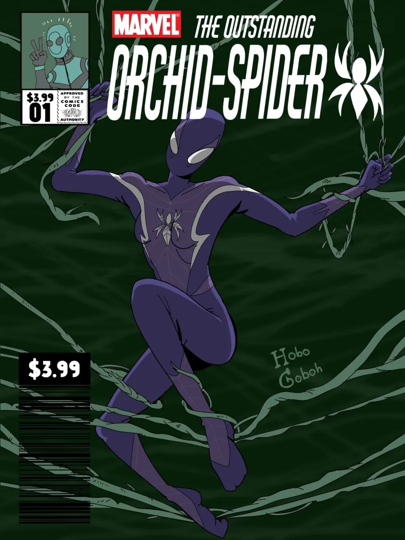 The Outstanding Orchid-Spider world artwork