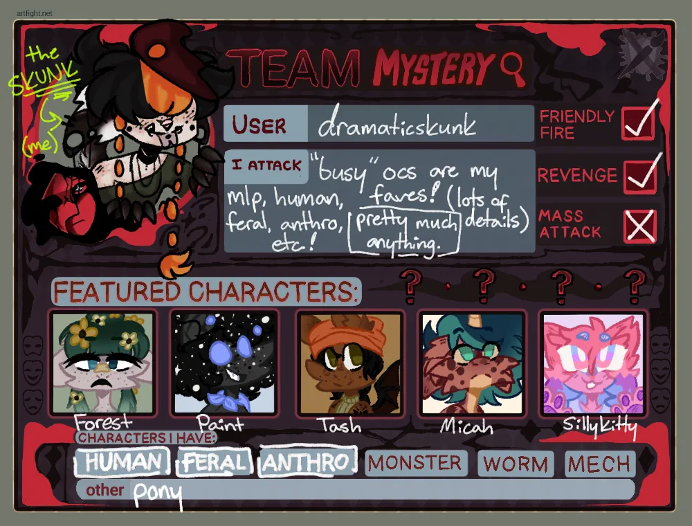 š stynk's artfight 2026 ! š world artwork