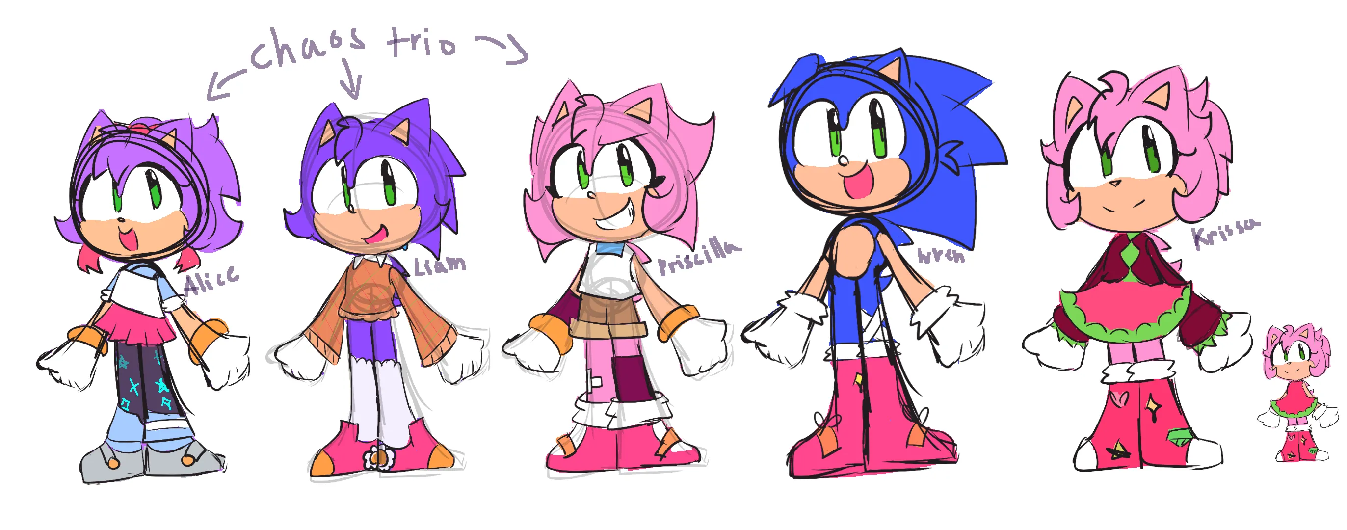 Mobius fankids AU world artwork