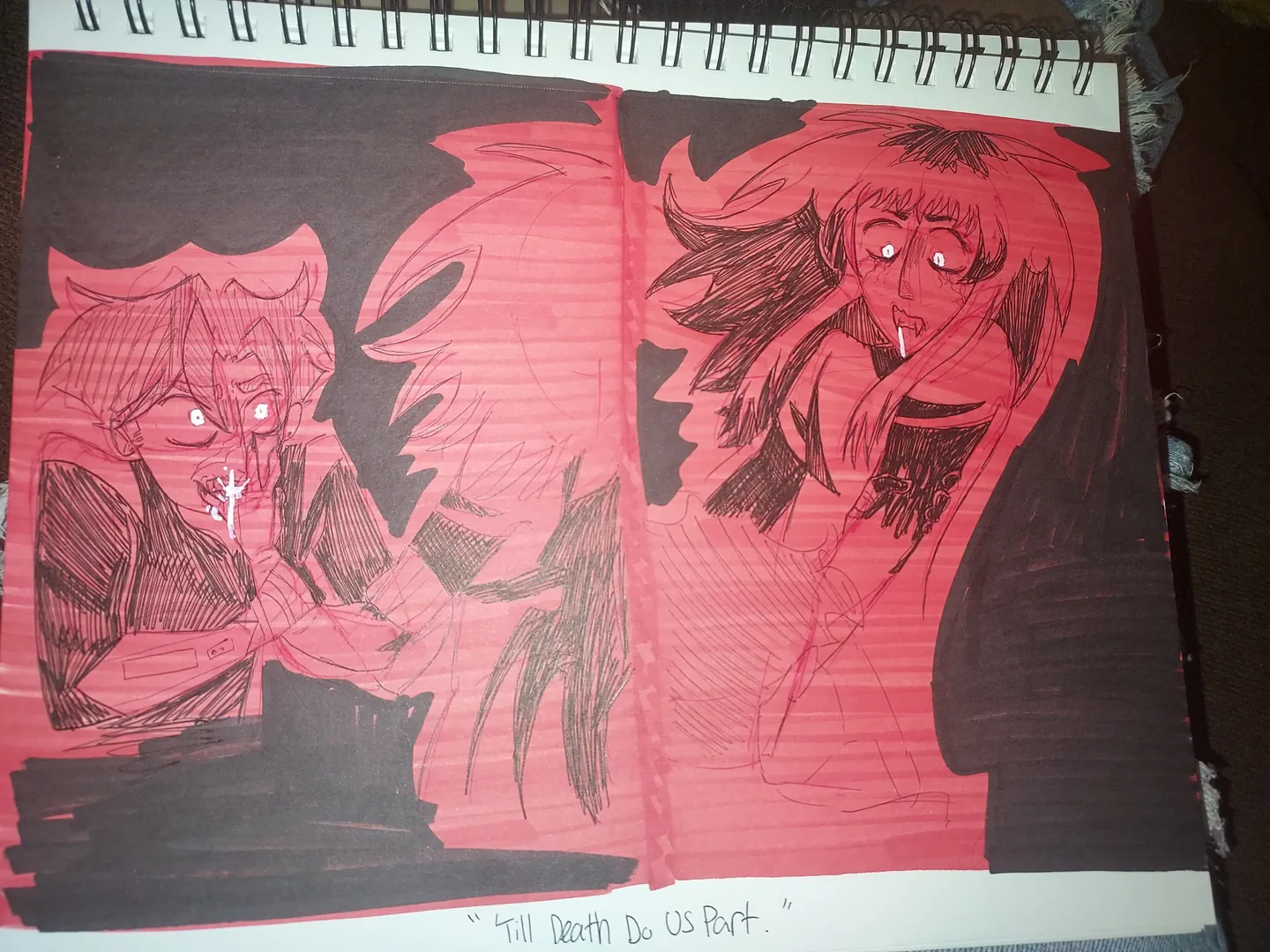 Spiderman: BLOODMOONVERSE world artwork